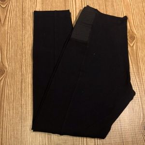 High waisted black shinestar leggings
